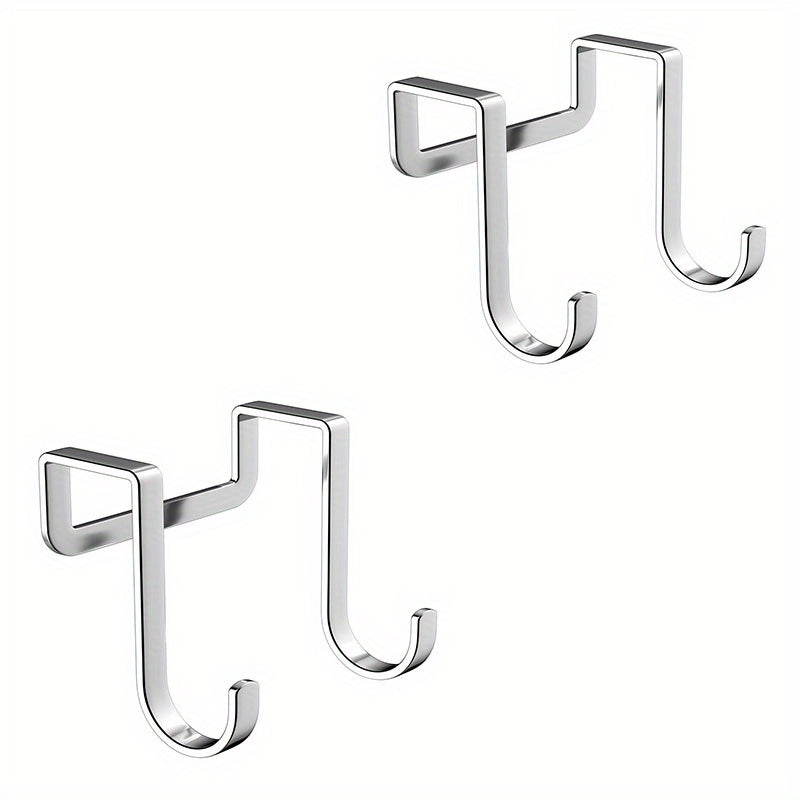 1/2 Metall Seamless Hooks talabalar yotoqxonasida portativ, teshiksiz foydalanish uchun. Oshxona, yotoqxona, hammom yoki ofislar orqasida tartibga solish uchun zanglamaydigan po'latdan yasalgan S-shaklidagi tutqichlar.