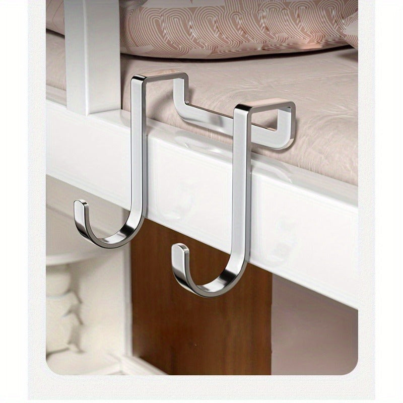 1/2 Metall Seamless Hooks talabalar yotoqxonasida portativ, teshiksiz foydalanish uchun. Oshxona, yotoqxona, hammom yoki ofislar orqasida tartibga solish uchun zanglamaydigan po'latdan yasalgan S-shaklidagi tutqichlar.