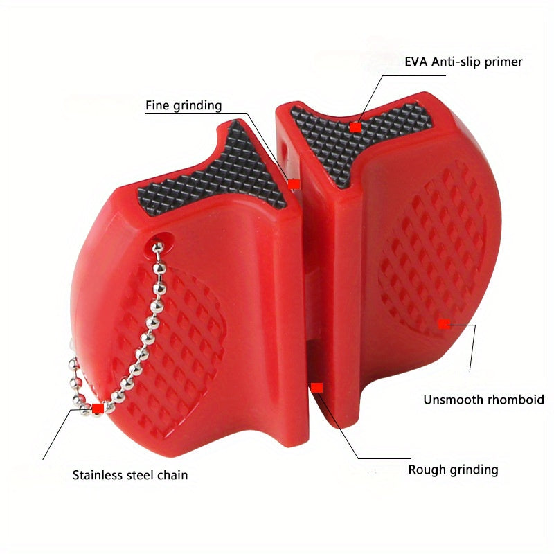 Qoʻlda ishlaydigan pichoq silliqlash vositasi 4 bosqichli, tez va samarali oshxona silliqlash, batareyasiz