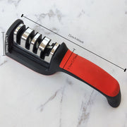 Qoʻlda ishlaydigan pichoq silliqlash vositasi 4 bosqichli, tez va samarali oshxona silliqlash, batareyasiz