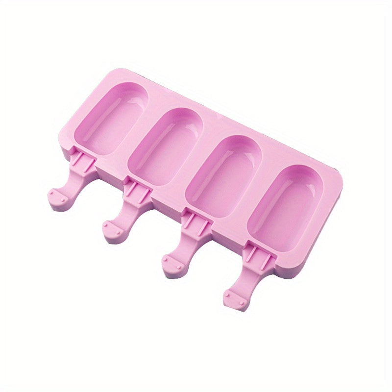 Ice Candy Mold Set Silicone 5-Piece Large and Small for Ice Cream Pudding Chocolate