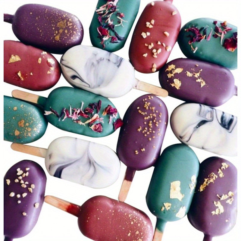 Ice Candy Mold Set Silicone 5-Piece Large and Small for Ice Cream Pudding Chocolate