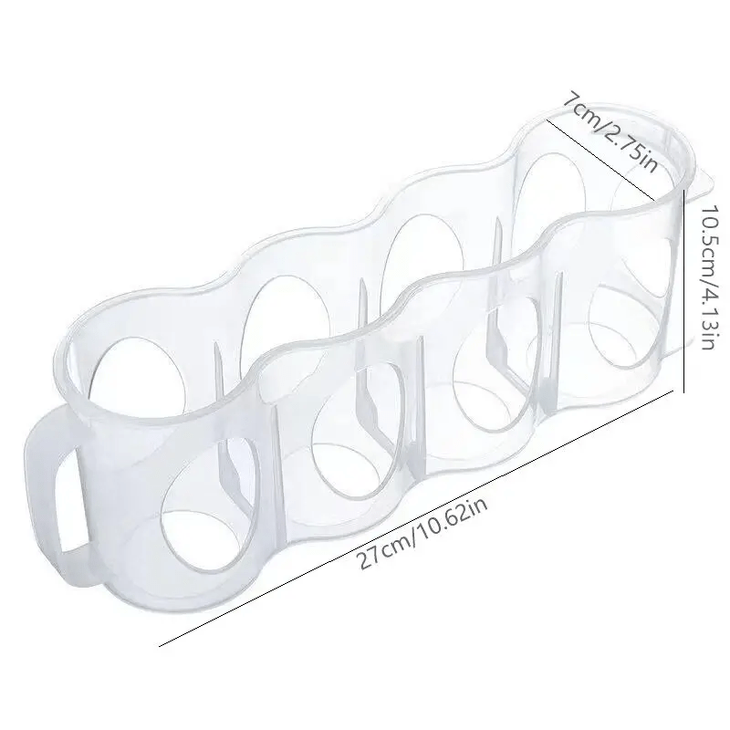 4 bo'lakli shisha plastmassa saqlash qutisi, gazaklar uchun oshxona tashkilotchisi