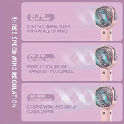 "Portativ Qo'l Fani (1 dona), 3.14''x1.18'' o'lcham, USB orqali zaryadlanadigan kichik fan, uy va sayohat uchun, stolda joylashish va telefon ushlagich bilan ko'p funksiyali, plastik materialdan tayyorlangan"