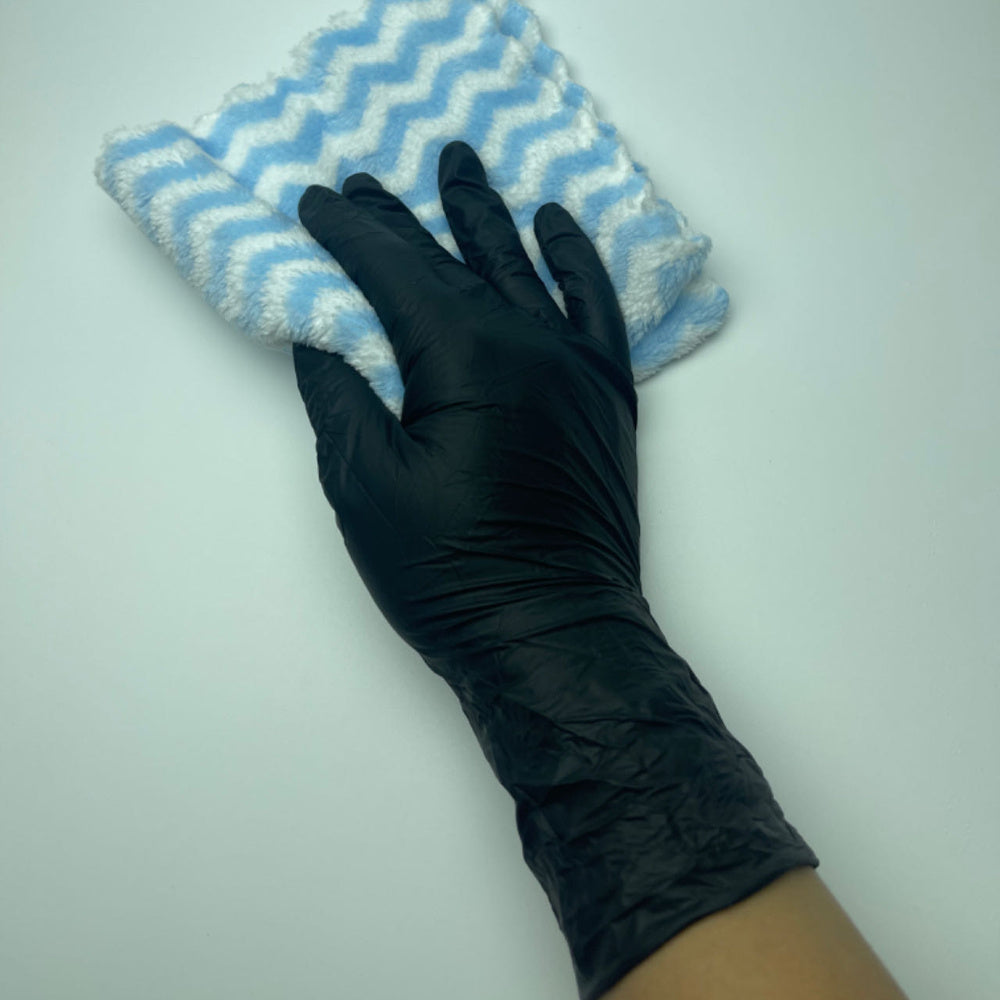 Black Nitrile Disposable Gloves Pack of 20 50 100 Waterproof for Tattooing Nail Care Painting Cleaning