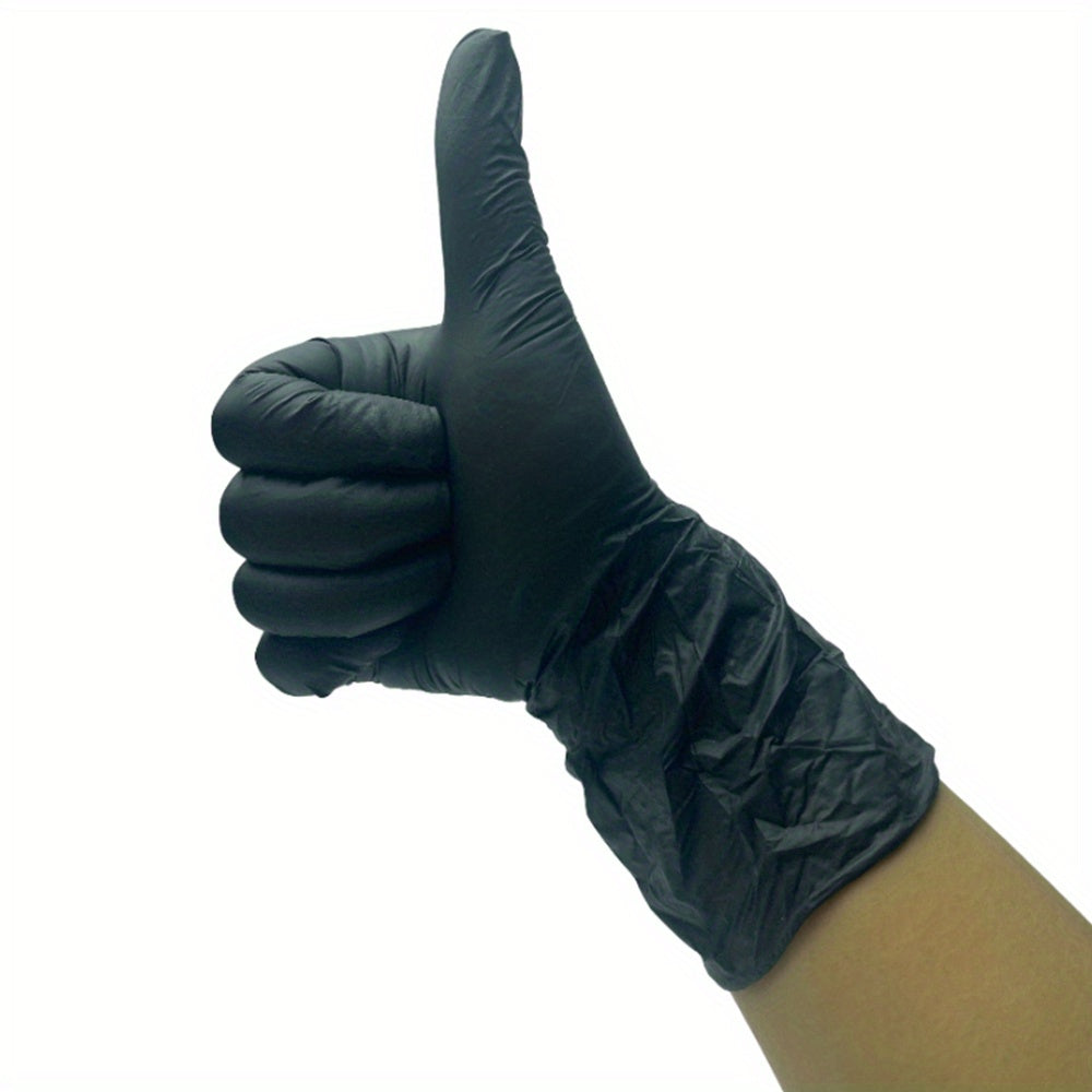 Black Nitrile Disposable Gloves Pack of 20 50 100 Waterproof for Tattooing Nail Care Painting Cleaning