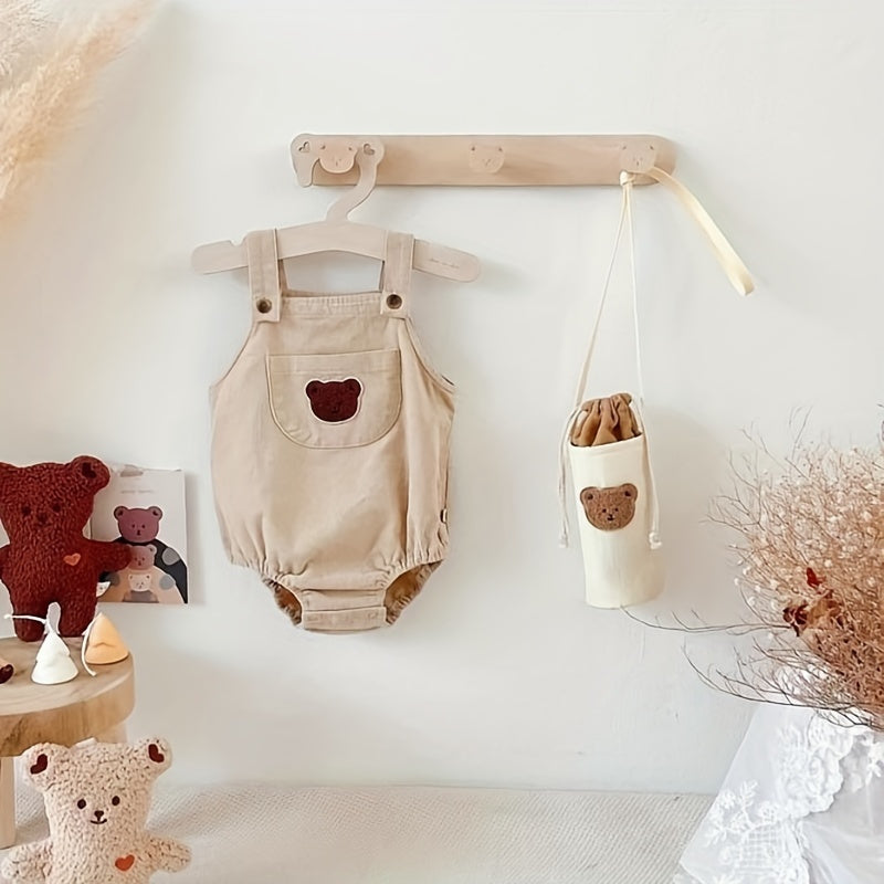 Set of 5 Wooden Children's Clothes Hangers Cartoon Baby Non-Slip Storage Organizers