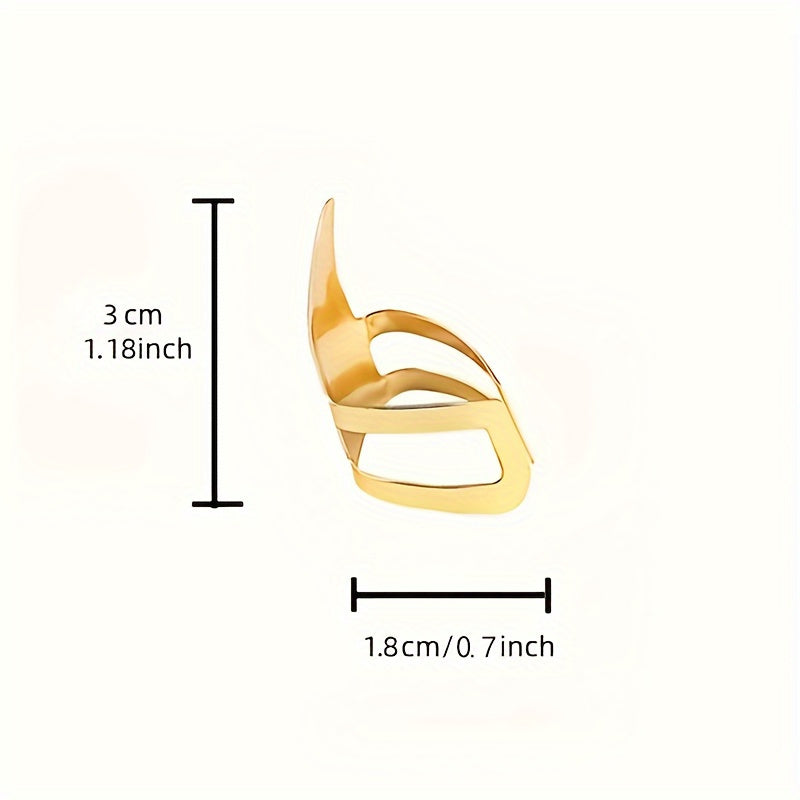 Metal Guitar Picks Set 3 Finger and 1 Thumb Zinc Alloy Standard Size