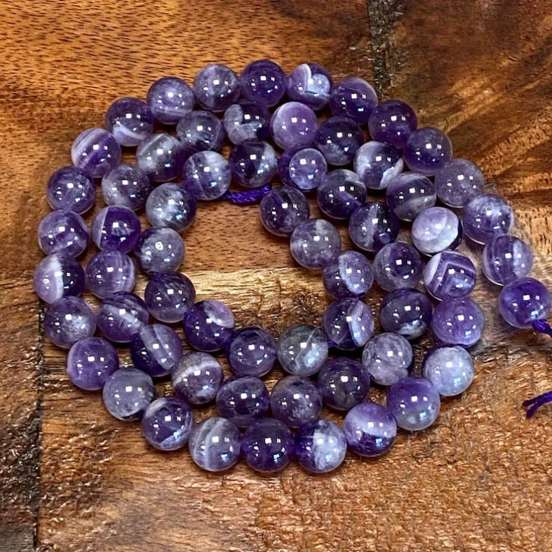 Zargarlik uchun ametist bo'lakchalari 5A Premium Sifat 4mm 6mm 8mm 10mm Satrlar