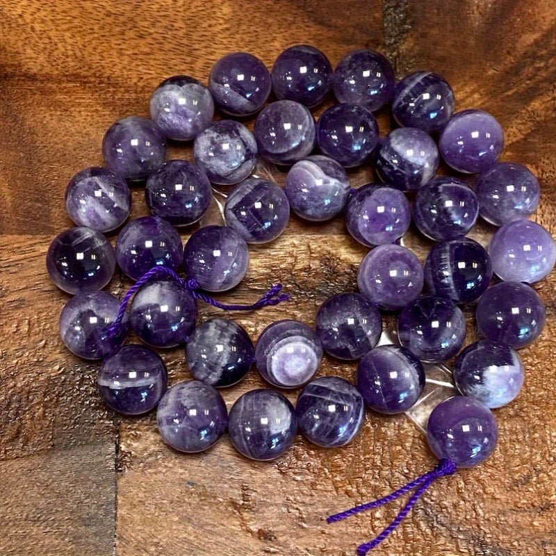 Zargarlik uchun ametist bo'lakchalari 5A Premium Sifat 4mm 6mm 8mm 10mm Satrlar