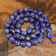 Zargarlik uchun ametist bo'lakchalari 5A Premium Sifat 4mm 6mm 8mm 10mm Satrlar