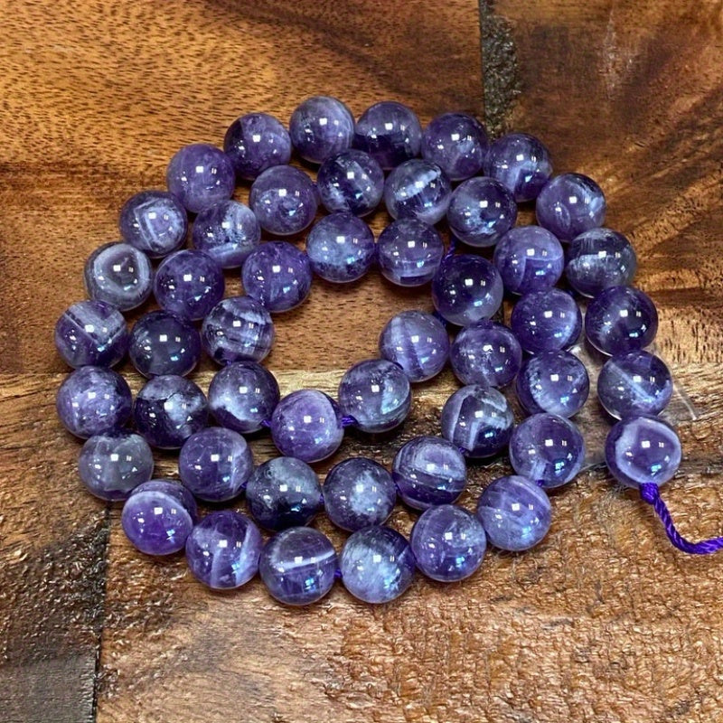 Zargarlik uchun ametist bo'lakchalari 5A Premium Sifat 4mm 6mm 8mm 10mm Satrlar