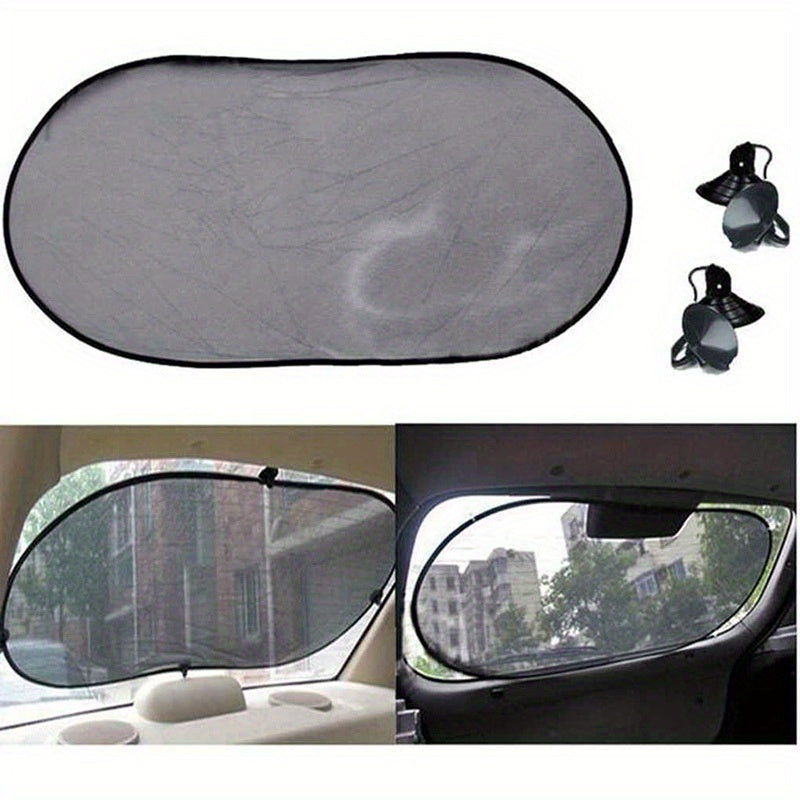 Car Rear Sun Shade Mesh Screen Heat Insulation UV Protection Vehicle Shield