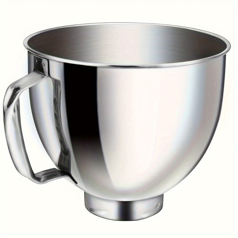 Stainless Steel Mixer Bowl for Stand Mixers 4.5-5 Qt with Handle