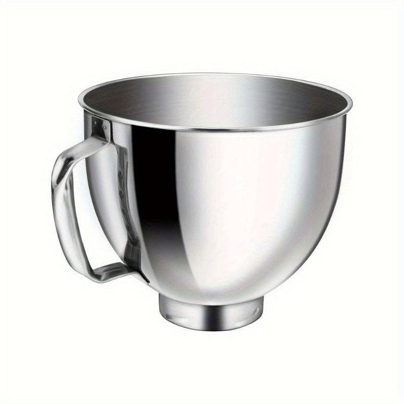 Stainless Steel Mixer Bowl for Stand Mixers 4.5-5 Qt with Handle