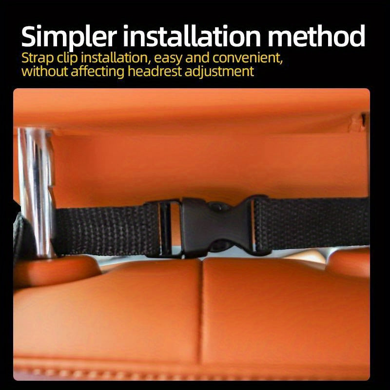 Organizador de asientos de coche, almacenamiento de basura de imitación cuero para asiento trasero del vehículo