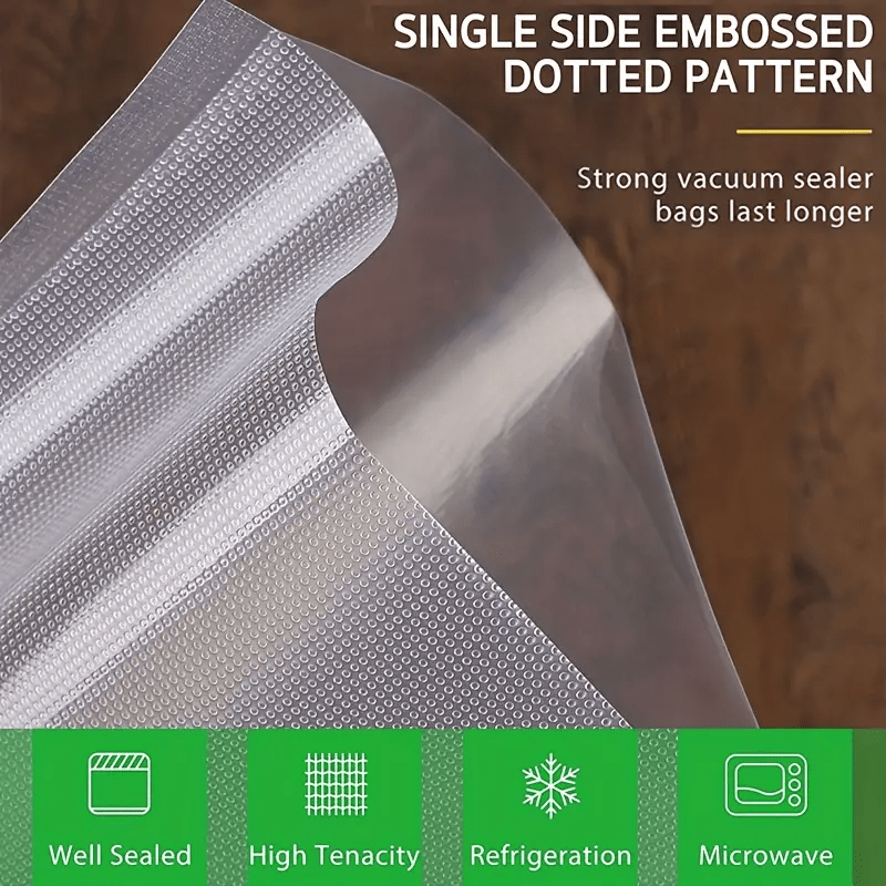 50 Pieces Thickened Mesh Vacuum Sealer Bags for Food Storage and Packaging