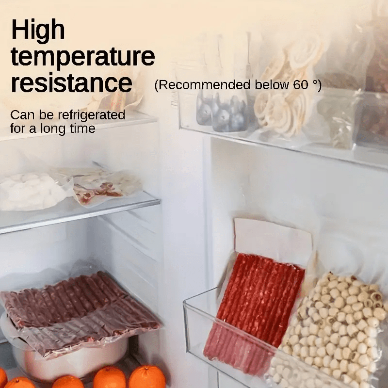 50 Pieces Thickened Mesh Vacuum Sealer Bags for Food Storage and Packaging