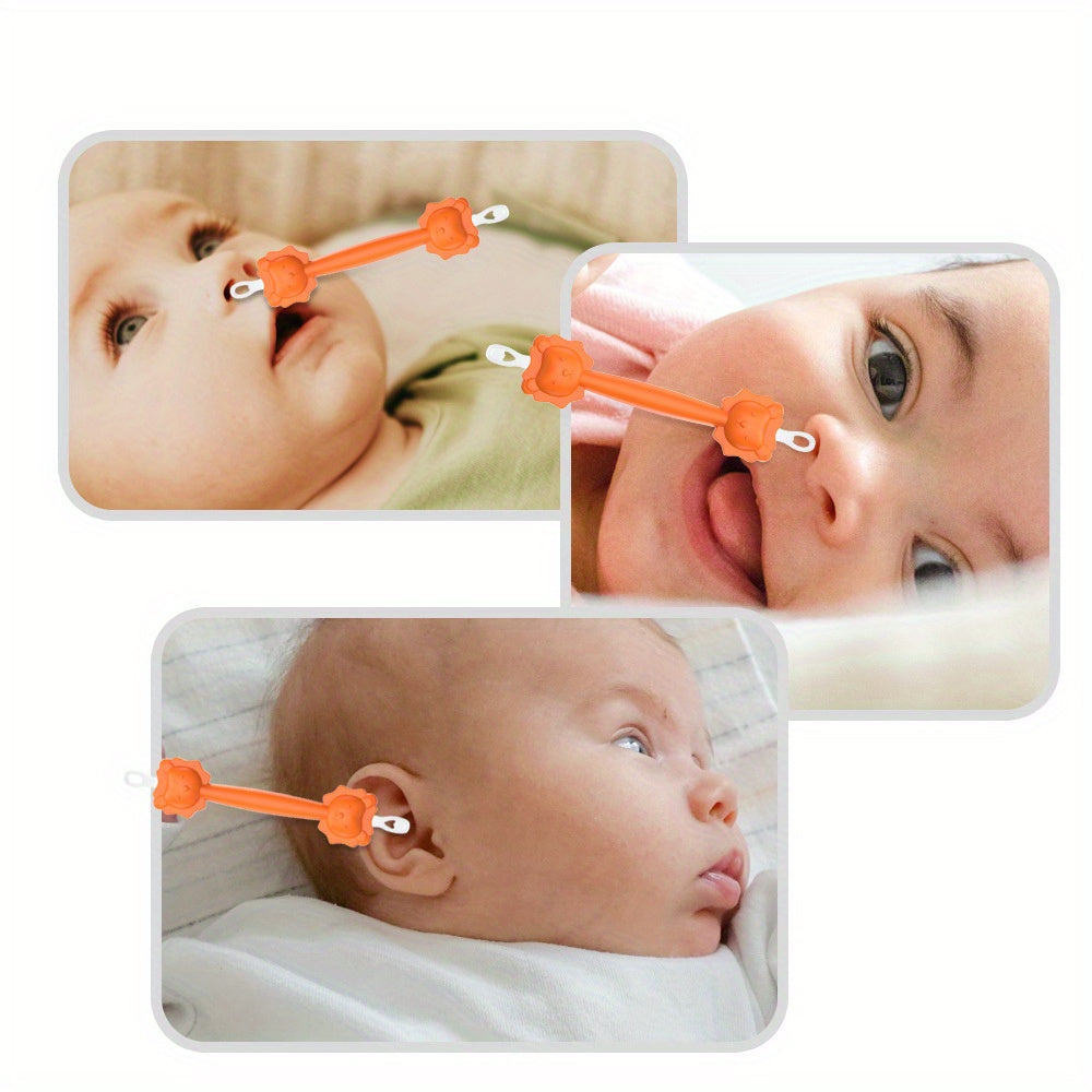 Two Sets of Cartoon Lion Nasal Cleaning Tools for Kids and Adults