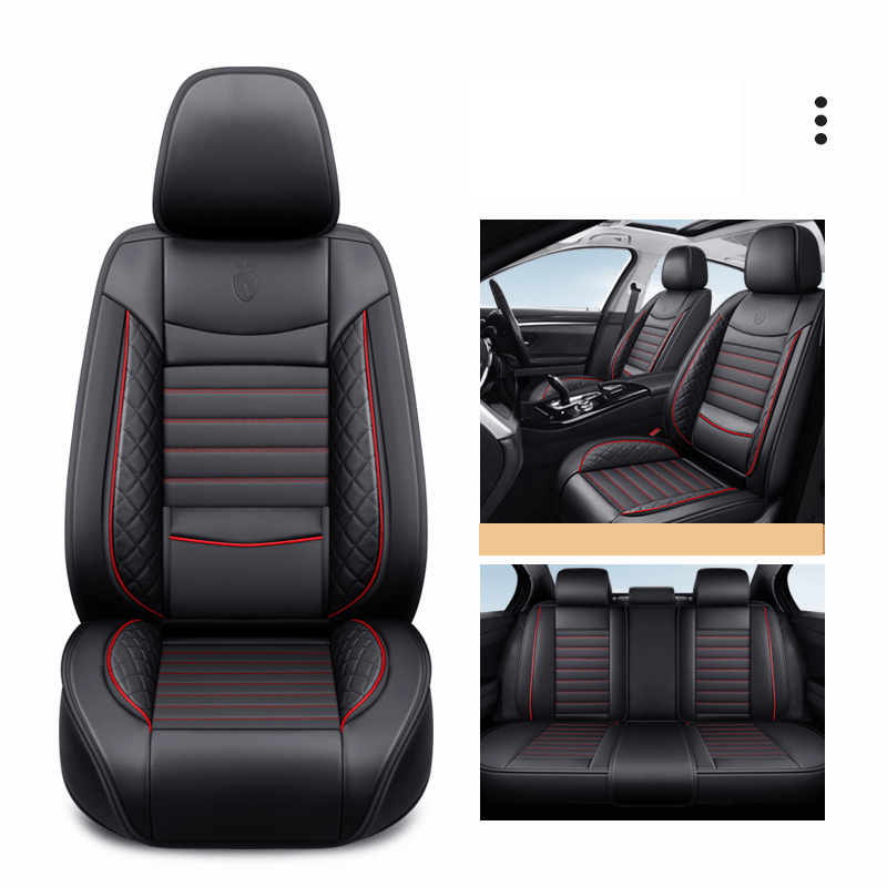 Universal PU teri avtomobil o‘rindiq qoplamasi to‘liq to‘plam, besh kishilik uchun, barcha mavsumlar