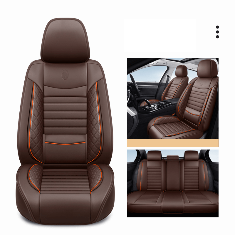 Universal PU teri avtomobil o‘rindiq qoplamasi to‘liq to‘plam, besh kishilik uchun, barcha mavsumlar