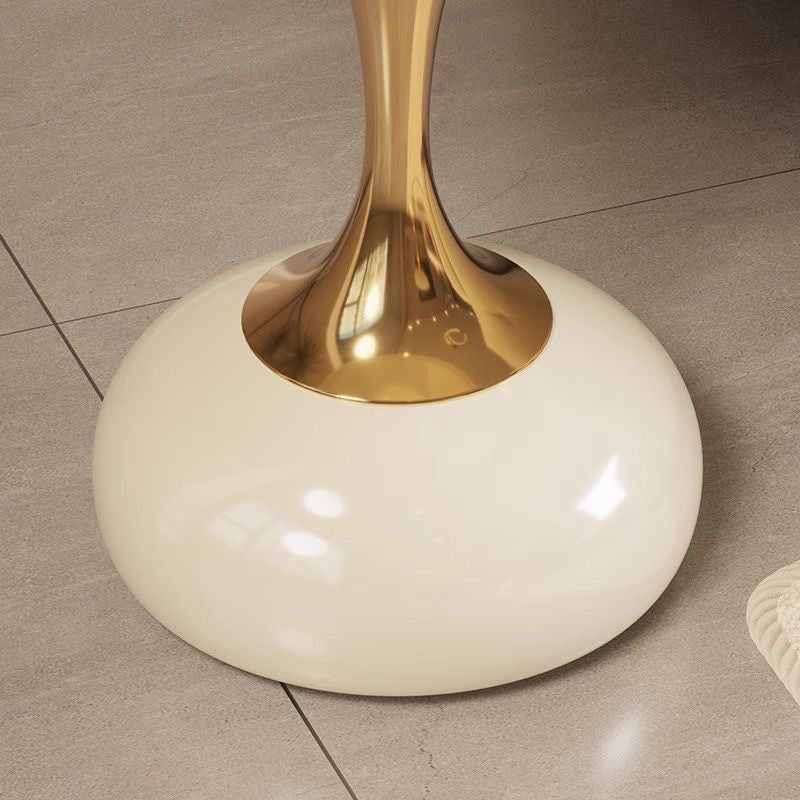 Italiya hashamatli yashash xonasi kofe stoli, kichik bel dizayni bilan, 35 sm kenglikdagi yuzasi.