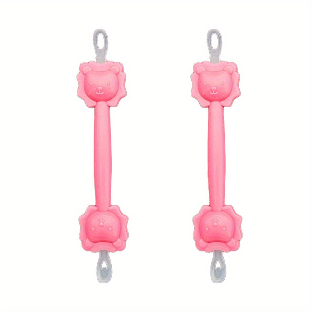 Two Sets of Cartoon Lion Nasal Cleaning Tools for Kids and Adults