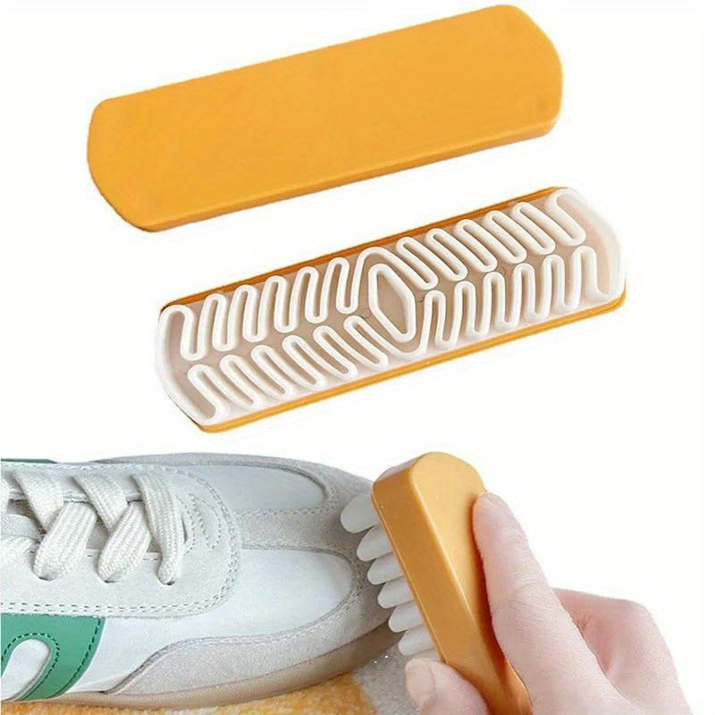 White Rubber Crepe Shoe Brush for Suede and Nubuck Leather Cleaning
