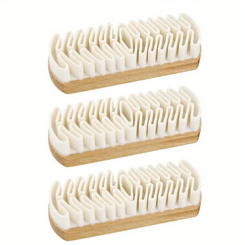 White Rubber Crepe Shoe Brush for Suede and Nubuck Leather Cleaning