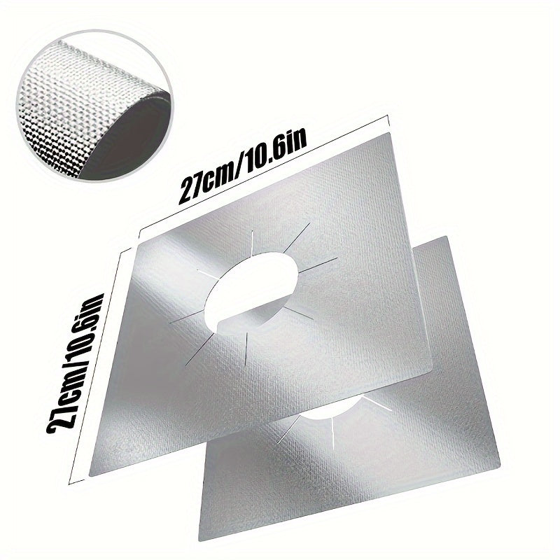 Set of 6 Gas Range Burner Protector Pads Extra Thick Reusable Easy to Clean Kitchen Accessory