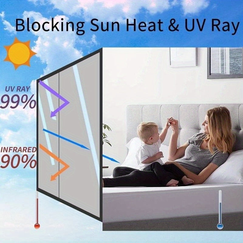 Reflective UV Blocking Window Film for Privacy Heat Control Self-Adhesive