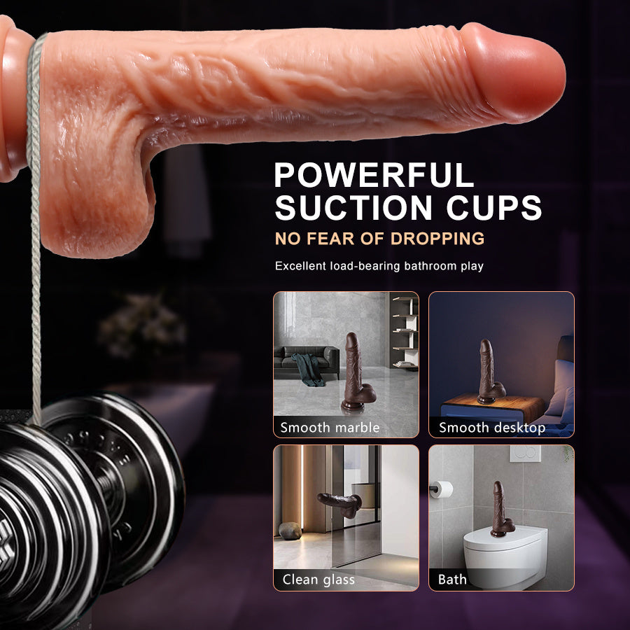 Mujeres Dildo vibrador recargable 4 en 1 de silicona para punto G