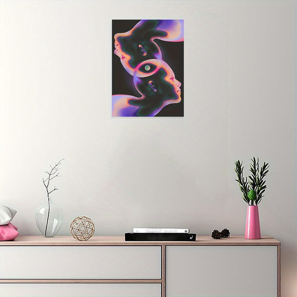 Art Deco Ink devor san'ati ramkasiz kanvas uchun yashash xonasi, yotoqxona, ofis