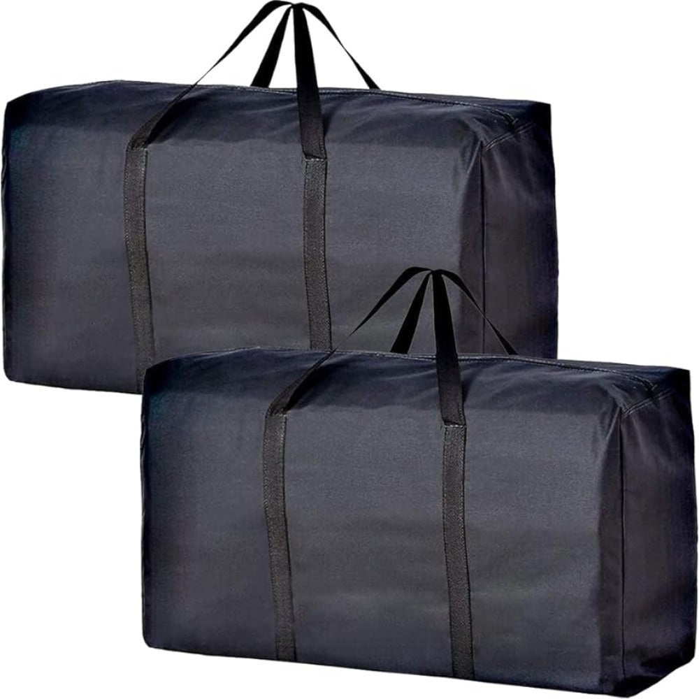 Extra Large Moving Bags with Durable Zippers and Handles for Clothing and Storage Pack of Two or Four