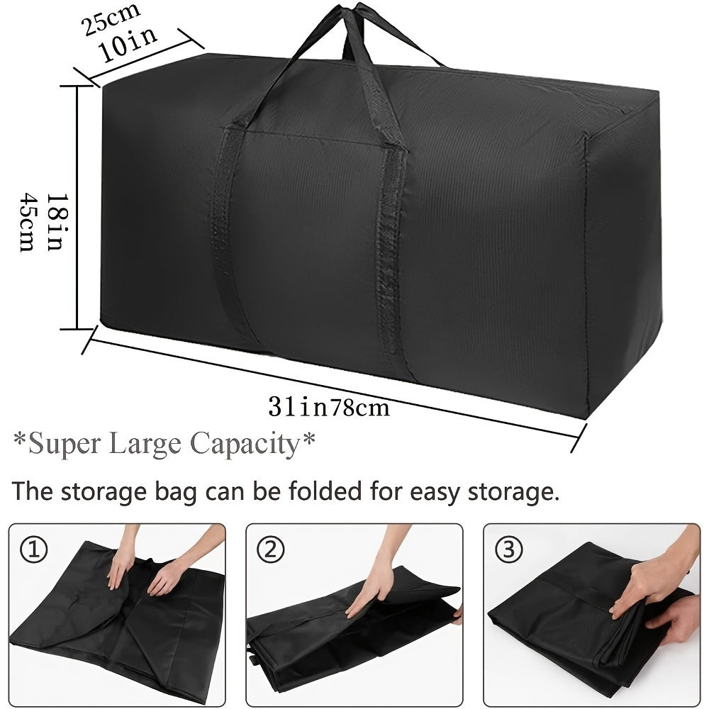 Extra Large Moving Bags with Durable Zippers and Handles for Clothing and Storage Pack of Two or Four