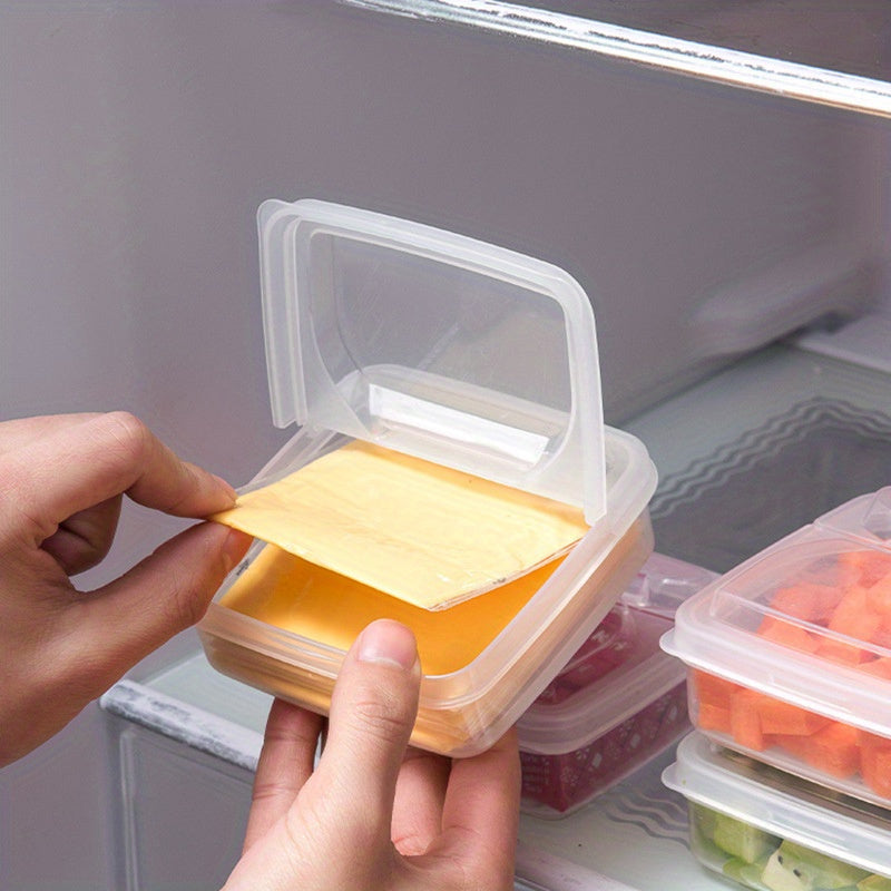 Refrigerator Organizer Clear Storage Box for Butter and Cheese Kitchen Essentials