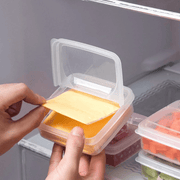 Refrigerator Organizer Clear Storage Box for Butter and Cheese Kitchen Essentials