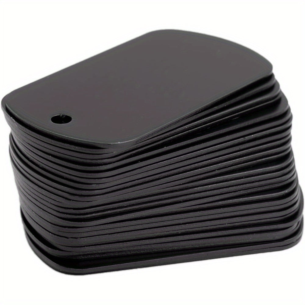 Pack of 50 Anodized Aluminum Engraving Blanks for Stamping and Jewelry Making