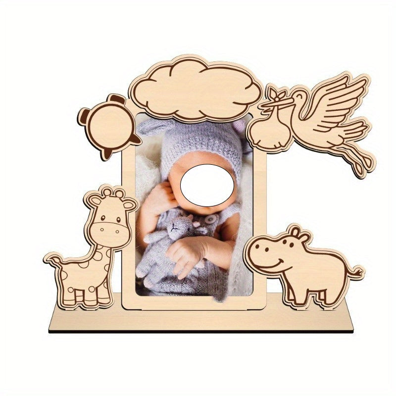 Деревянная настраиваемая фоторамка для самостоятельного изготовления, идеально подходит для фотографий размером 6 дюймов. Отлично подходит для подарков, декора на вечеринках и для отображения коллекций воспоминаний. Подходит для детей от 14 лет и старше.