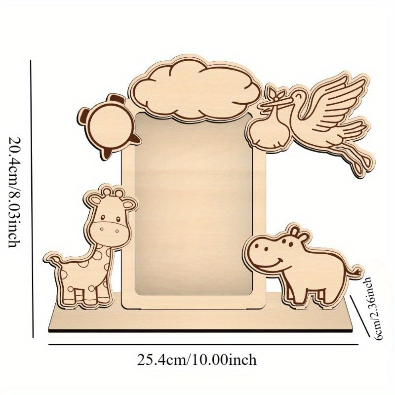 Деревянная настраиваемая фоторамка для самостоятельного изготовления, идеально подходит для фотографий размером 6 дюймов. Отлично подходит для подарков, декора на вечеринках и для отображения коллекций воспоминаний. Подходит для детей от 14 лет и старше.