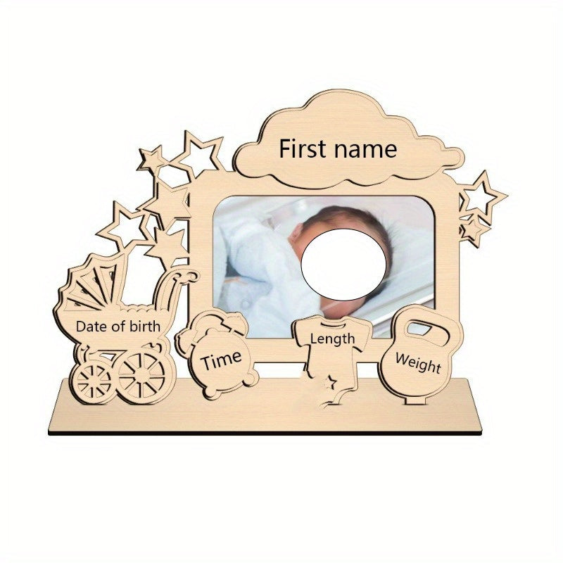 Marco de fotos personalizable de madera para fotos de 6 pulgadas, regalo, decoración para fiestas, exhibición de recuerdos