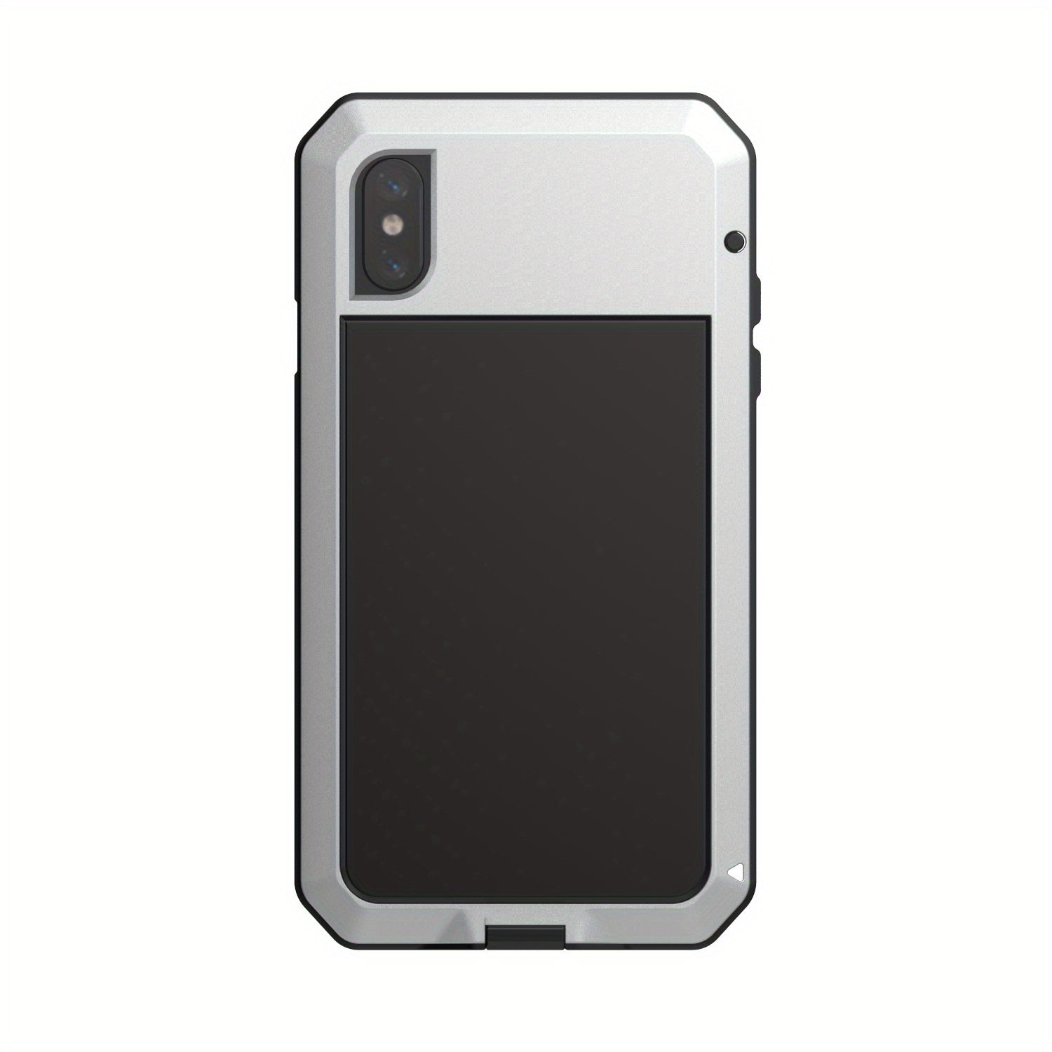 Прочный металлический чехол для телефона с встроенной защитой стеклянного экрана для моделей iPhone