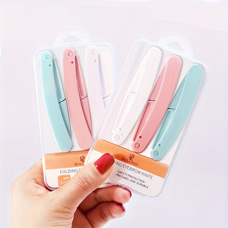 Ayollar Erkaklar Qosh qirqish uchun peshana shavver to'plami 1/3/4 ta xavfsiz va qayta ishlatiladigan