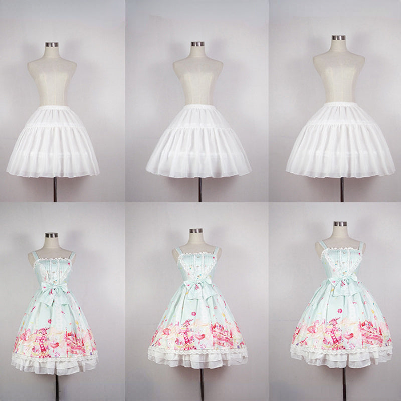 Sportiv ko‘rinish uchun sozlanadigan bel tulle yubkasi Rojdestvo Lolita Kospay uchun ostki kiyimlar