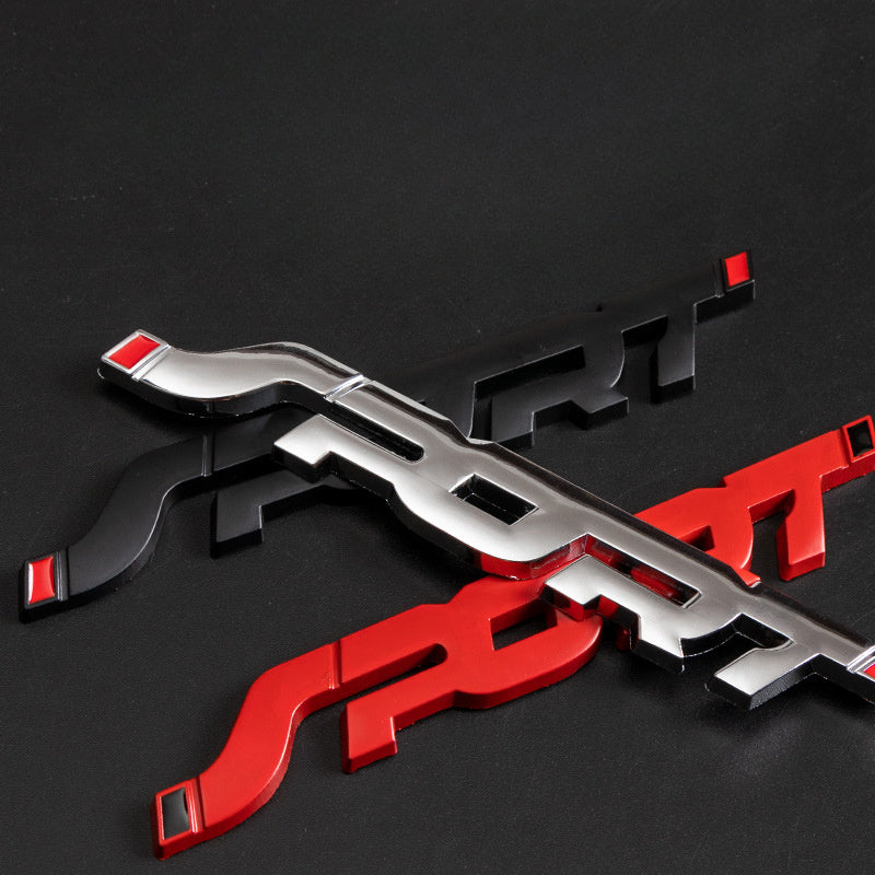 Avtomobil metalli sport stiker tanasi dekoratsiyasi quloq chizig'i decal