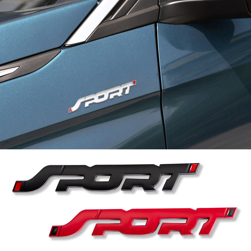 Avtomobil metalli sport stiker tanasi dekoratsiyasi quloq chizig'i decal