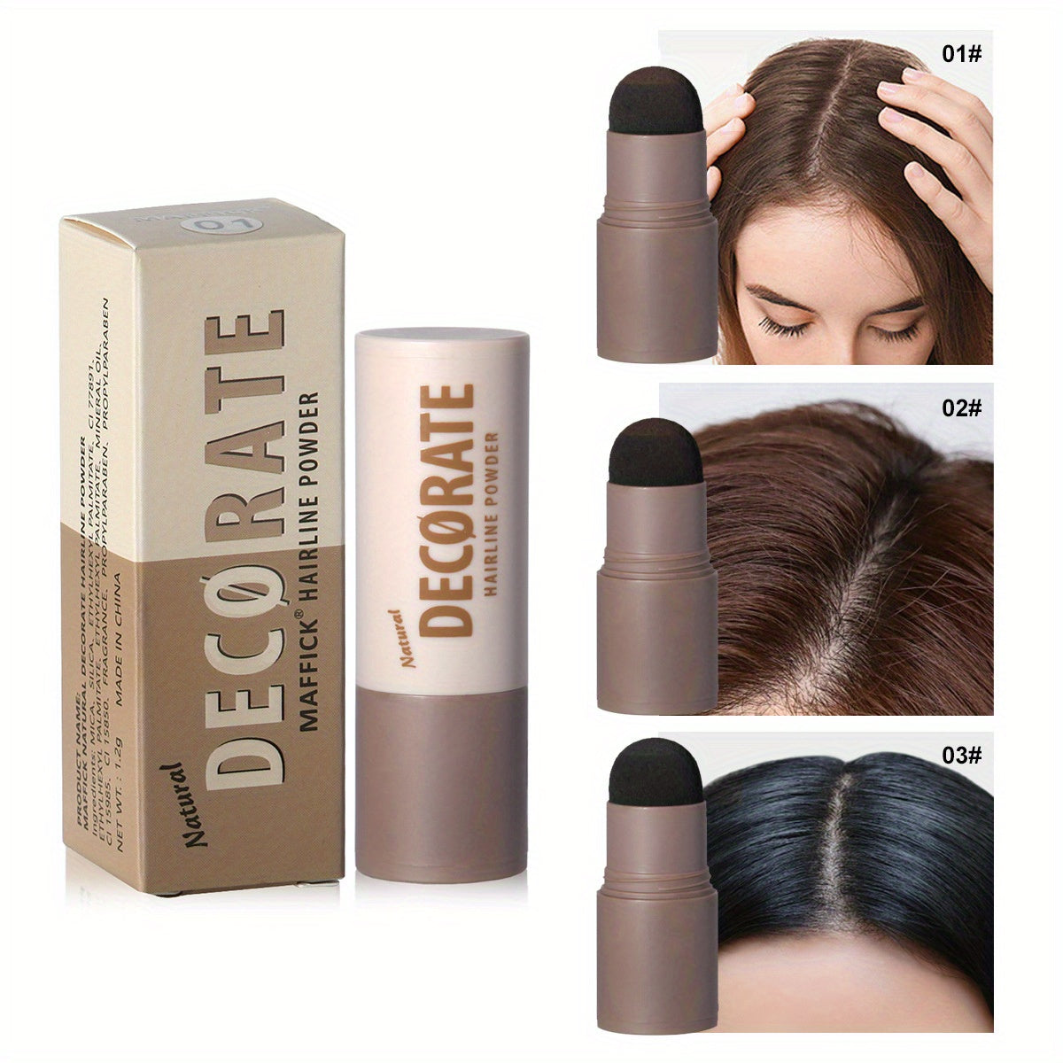 Натуральный пудровый тени для волос для линии волос, водостойкие, потостойкие, контуринг