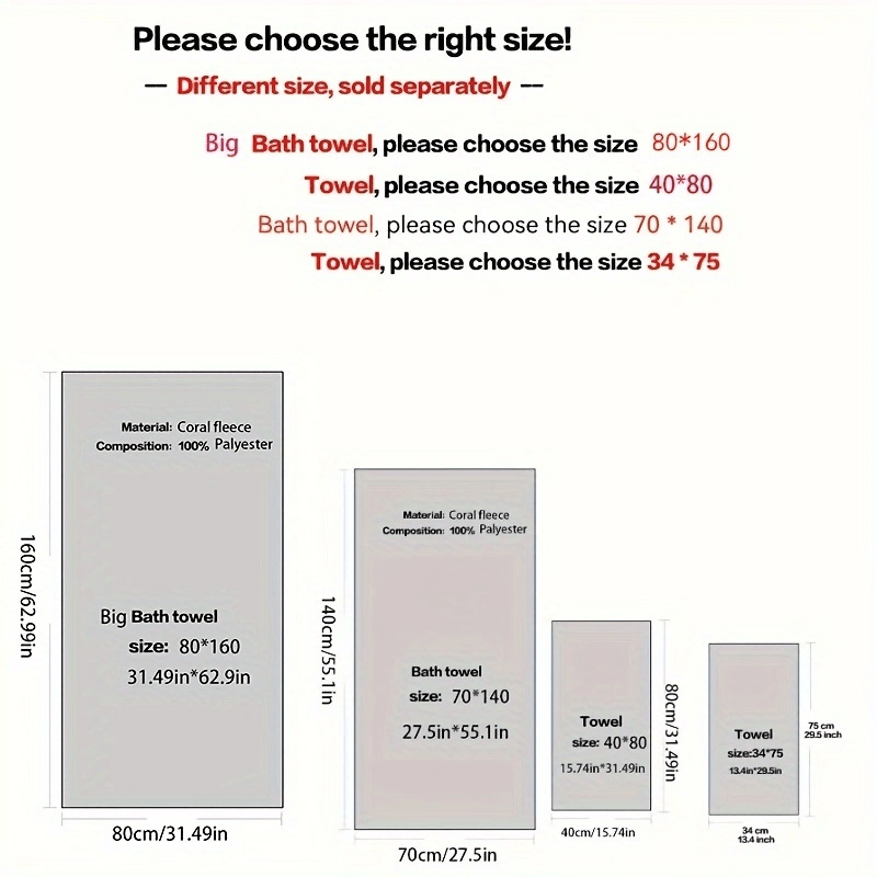 2 dona Coral Velvet yuvinish va vanna to'plami, qo'l sochiqlari va vanna o'rash bilan, 34x75cm yoki 70x140cm