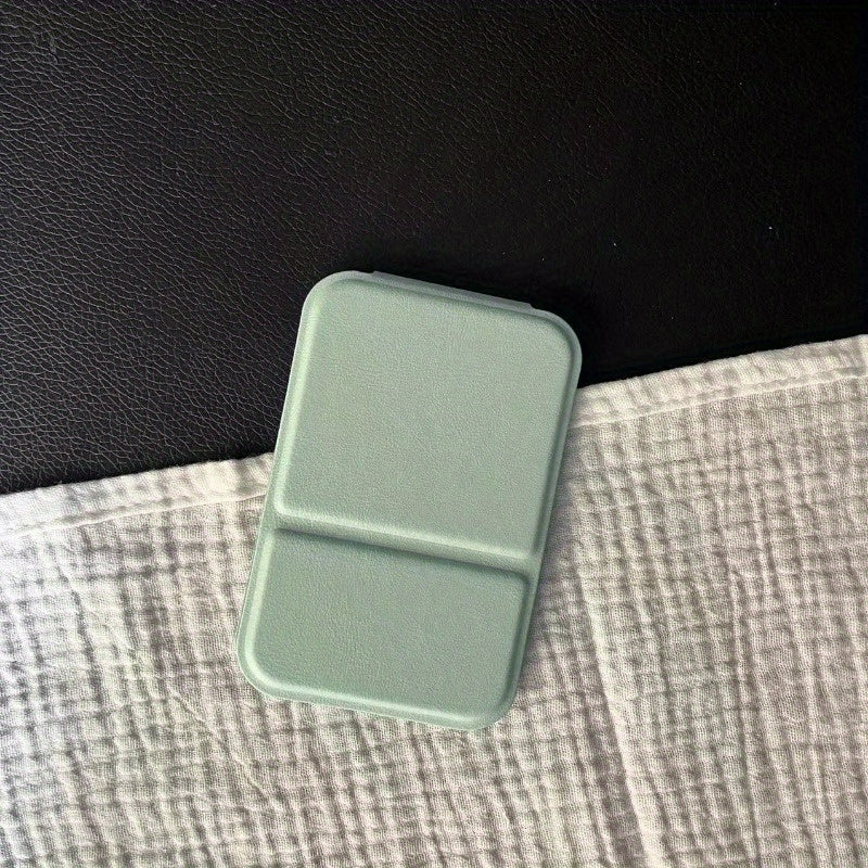 Портативное ручное зеркало для женщин, компактное складное зеркало для макияжа, стильный дорожный аксессуар