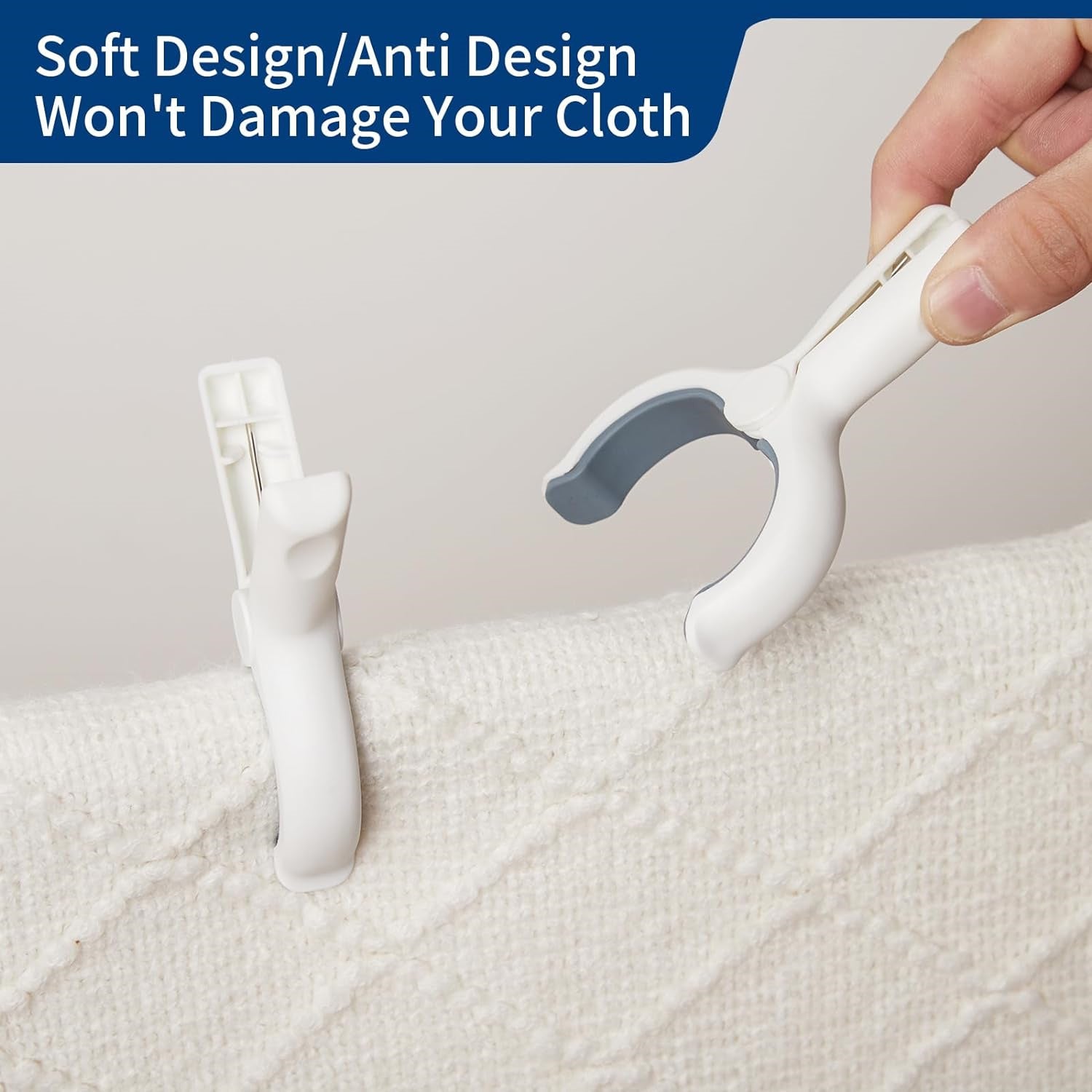 12 Pack Heavy Duty Plastic Beach Towel Clips for Drying Clothes and Securing Towels